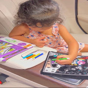 PepPlay Velvet Coloring Card Travel Set