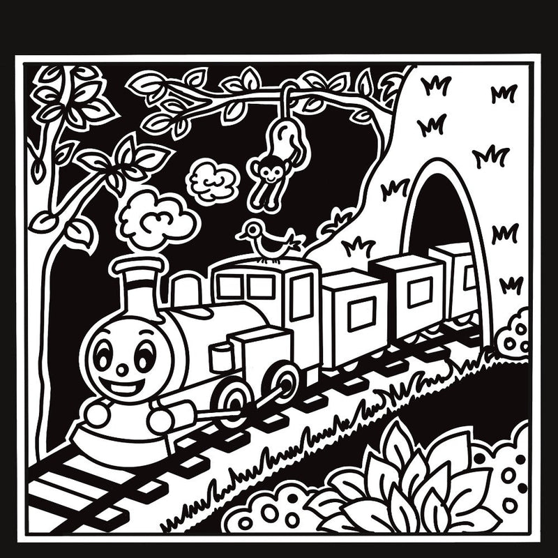 PepPlay Velvet Coloring Card Travel Set