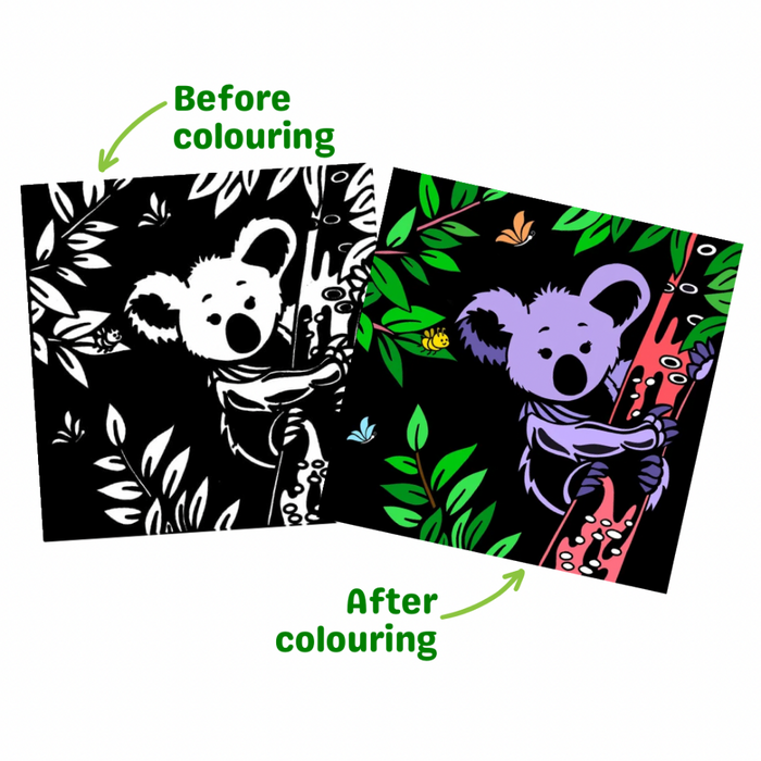 PepPlay Velvet Colouring Cards-Arts & Crafts-PepPlay-Toycra