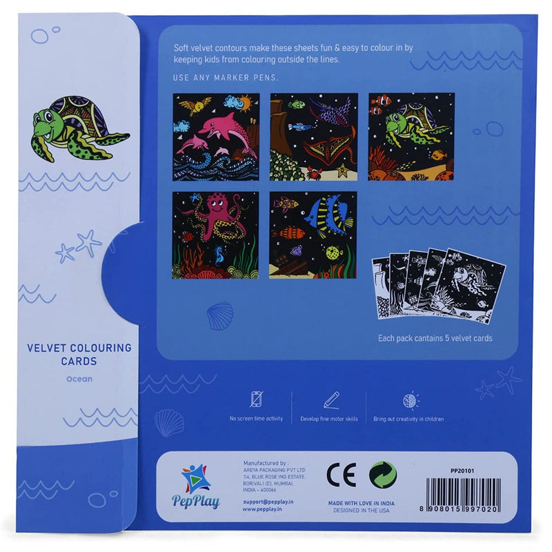 PepPlay Velvet Colouring Cards