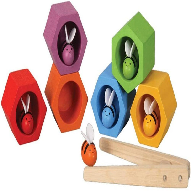 PlanToys Wooden Beehives Sorting Game