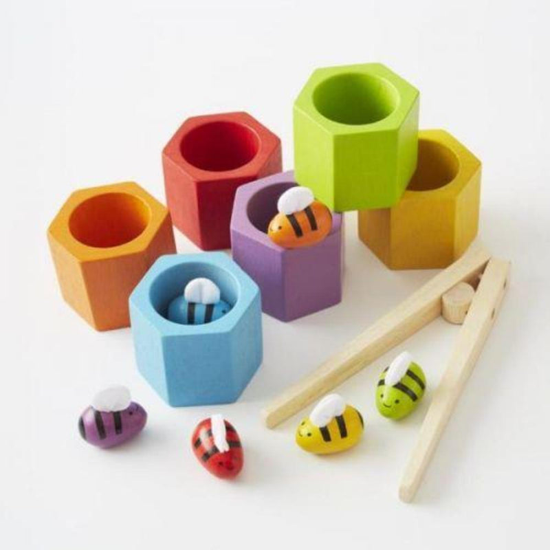 PlanToys Wooden Beehives Sorting Game