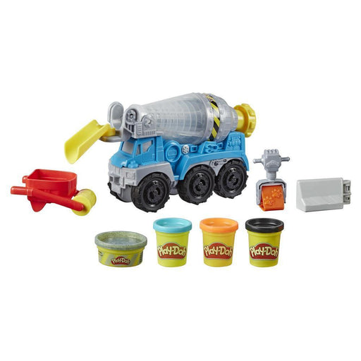 Play-Doh Wheels Cement Truck Toy with 4 Non-Toxic Play-Doh Colors-Arts & Crafts-Play Doh-Toycra