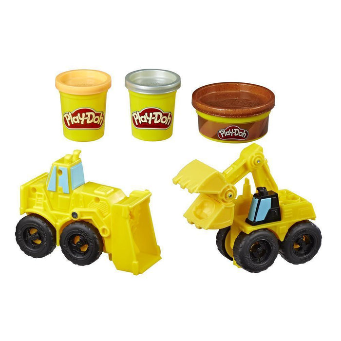 Play-Doh Wheels Excavator and Loader Toy Construction Trucks-Arts & Crafts-Play Doh-Toycra