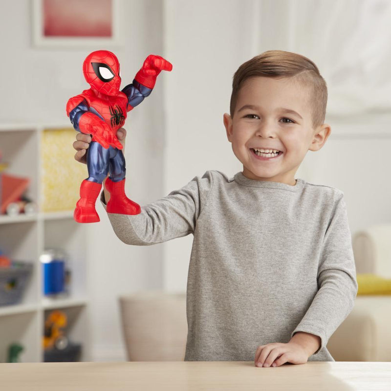 Playskool Heroes Marvel Super Hero Adventures Mega Mighties 10-Inch 3 Pack, Thanos, Spider-Man, Hulk
