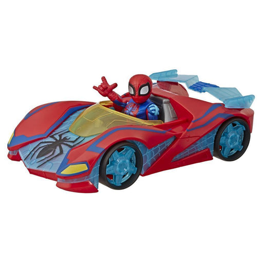 Playskool Heroes Marvel Super Hero Adventures Spider-Man Web Racer, 5-Inch Figure and Vehicle Set-Action & Toy Figures-Marvel-Toycra