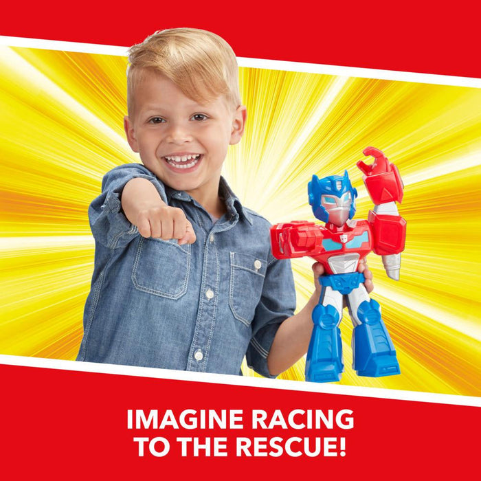 Playskool Heroes Mega Mighties Transformers Rescue Bots Academy Optimus Prime Figure-Action & Toy Figures-Marvel-Toycra