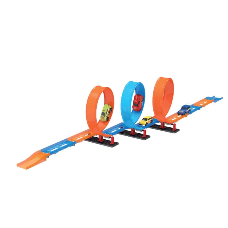 Playzu Pull Back Track Set - 3 (45 Pcs)