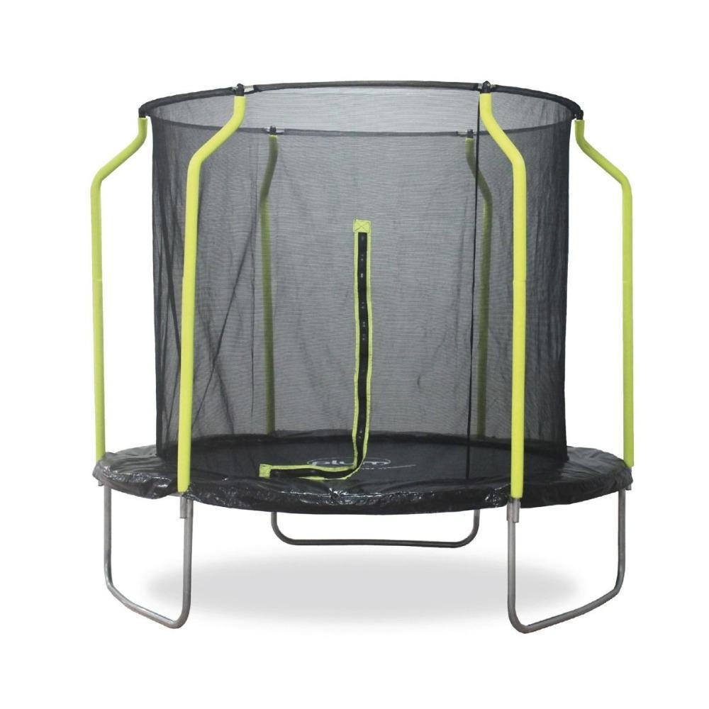 Plum 8ft Wave Springsafe Trampoline And Enclosure