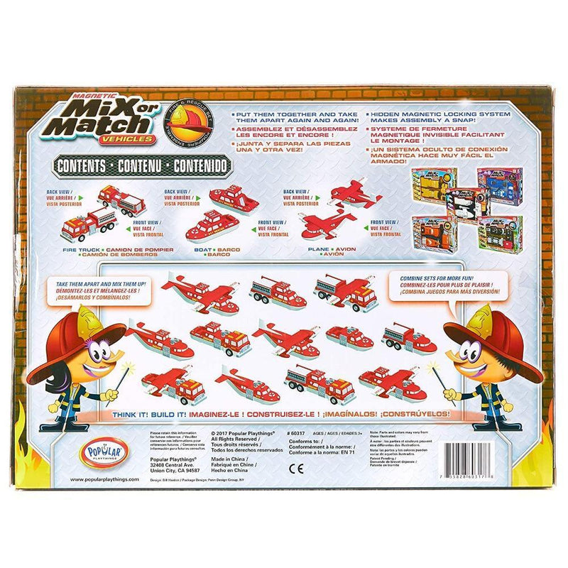 Popular Playthings Mix or Match Vehicles Fire & Rescue