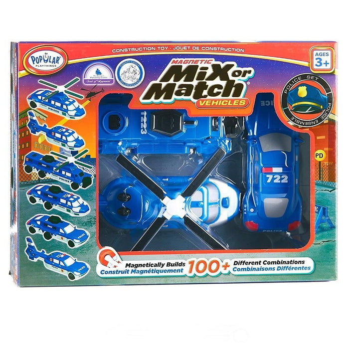 Popular Playthings Mix or Match Vehicles Police-Construction-Popular Playthings-Toycra