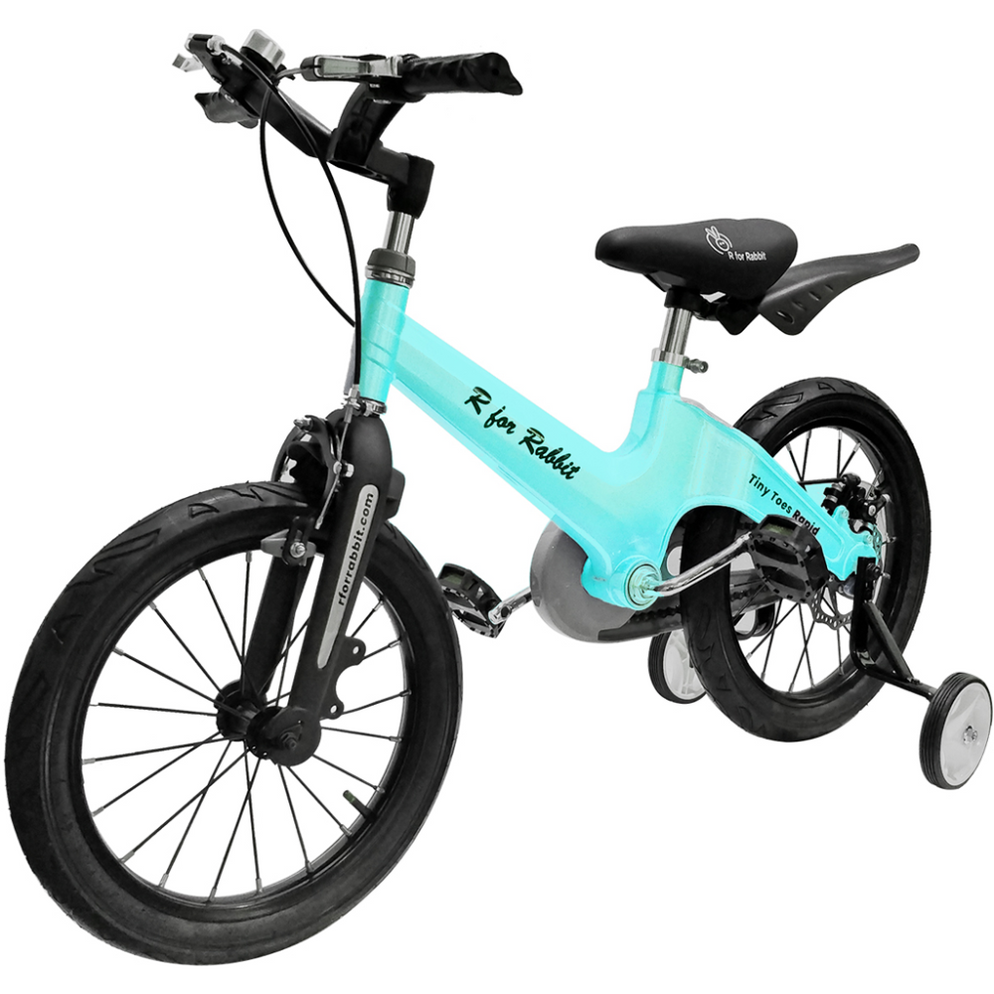 R for Rabbit Tiny Toes Rapid 16 Inch Bicycle - Lake Blue — Toycra