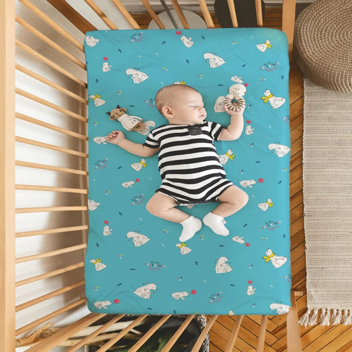 Rabitat Organic Cotton Fitted Crib Sheet Toycra