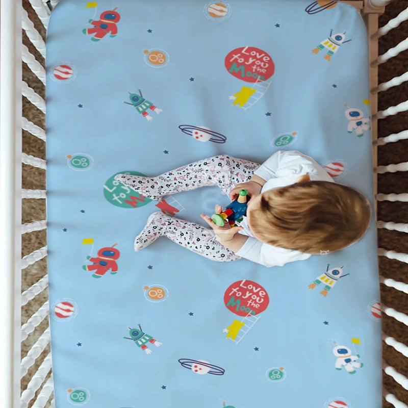 Rabitat Organic Cotton Fitted Crib Sheet