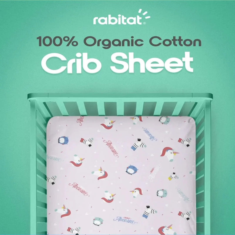 Rabitat Organic Cotton Fitted Crib Sheet