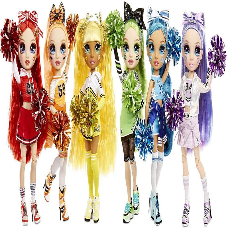 Rainbow High Cheer Skyler Bradshaw – Blue Cheerleader Fashion Doll with Pom Poms and Doll Accessories