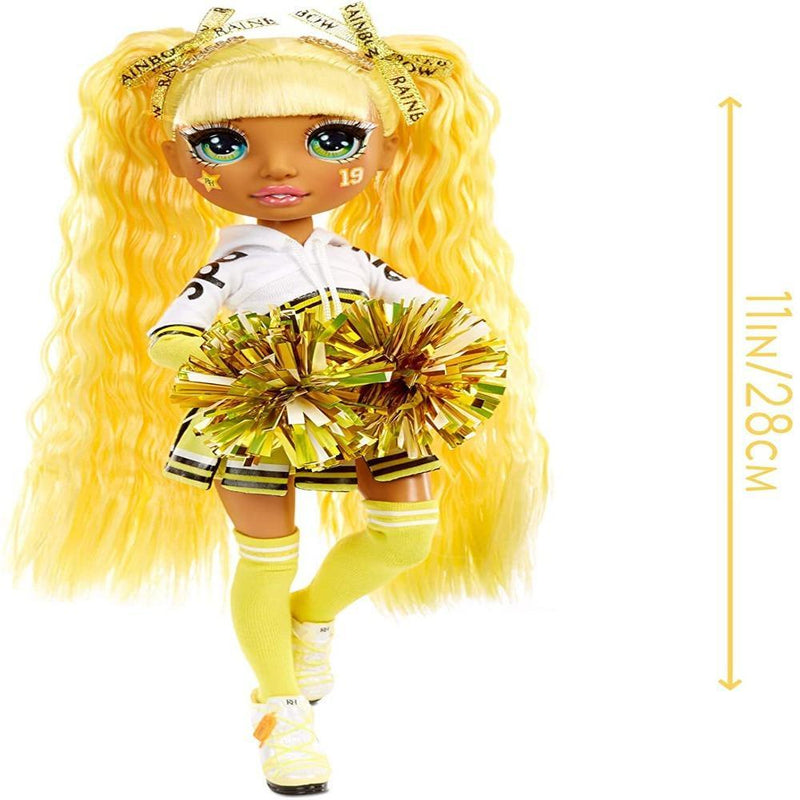 Rainbow High Cheer Sunny Madison – Yellow Cheerleader Fashion Doll with Pom Poms and Doll Accessories