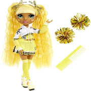 Rainbow High Cheer Sunny Madison – Yellow Cheerleader Fashion Doll with Pom Poms and Doll Accessories