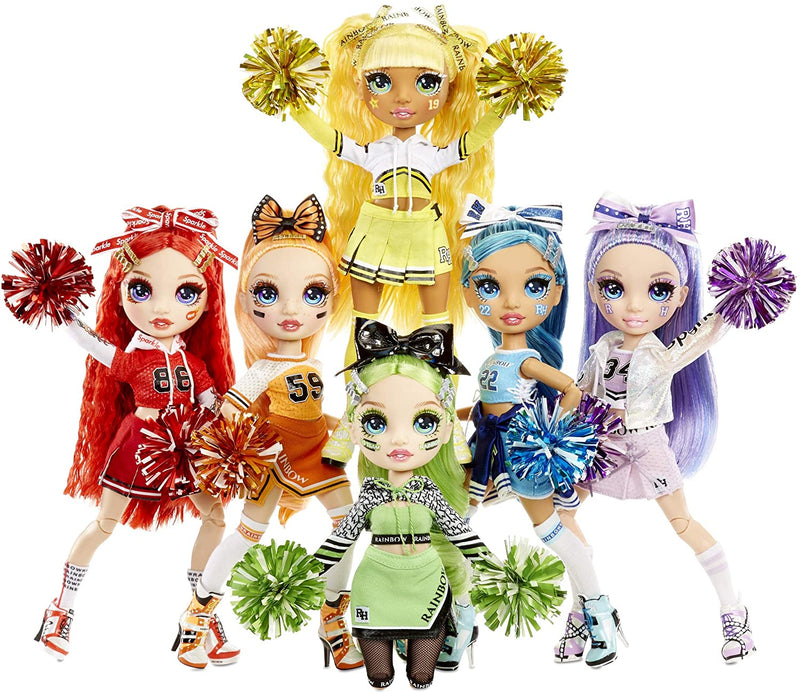 Rainbow High Cheer Sunny Madison – Yellow Cheerleader Fashion Doll with Pom Poms and Doll Accessories