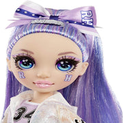 Rainbow High Cheer Violet Willow – Purple Cheerleader Fashion Doll with Pom Poms and Doll Accessories