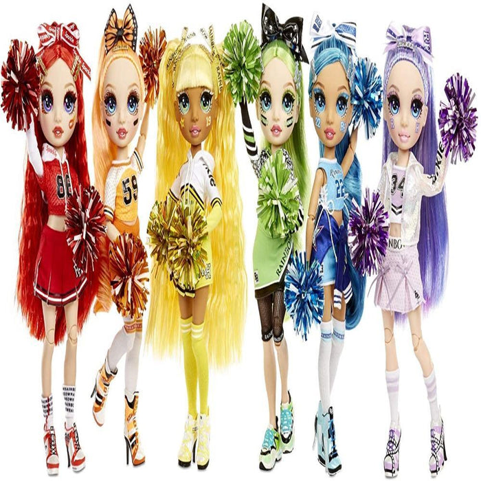 Rainbow High Cheer Violet Willow – Purple Cheerleader Fashion Doll with Pom Poms and Doll Accessories-Dolls-Rainbow High-Toycra