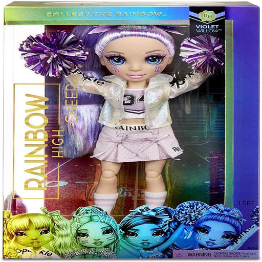 Rainbow High Cheer Violet Willow – Purple Cheerleader Fashion Doll with Pom Poms and Doll Accessories-Dolls-Rainbow High-Toycra