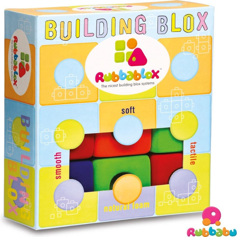 Rubbabu Rubbablox Basix Natural Rubber Foam Blocks for Building