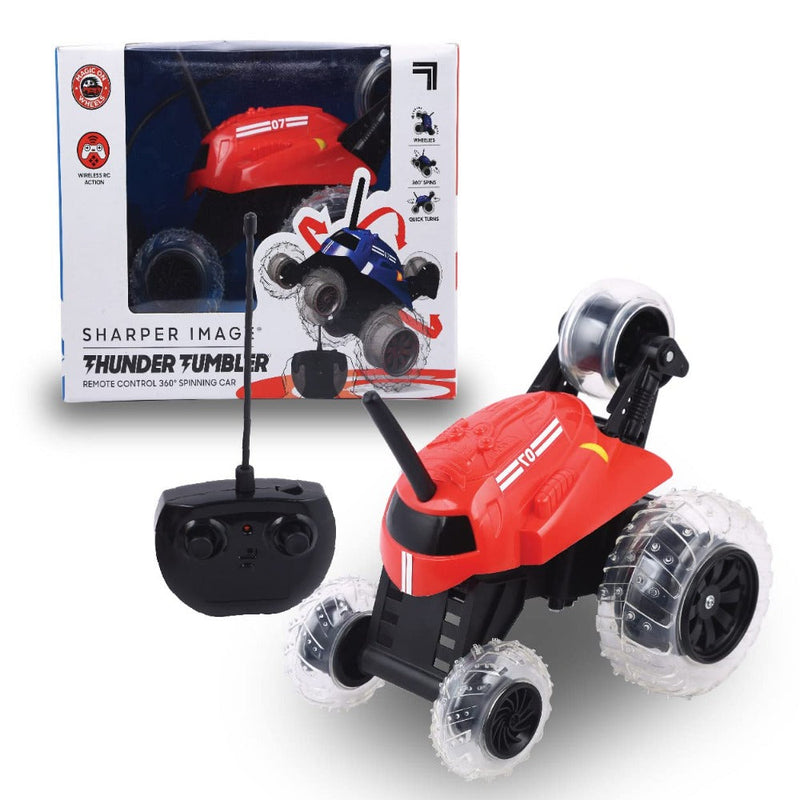 Sharper Image Thunder Tumbler Spinning Stunt Remote Controlled Car