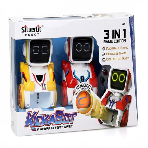 Silverlit Kickabot 3 In 1 Game Edition With Remote Control, Twin Pack-RC Toys-Silverlit-Toycra