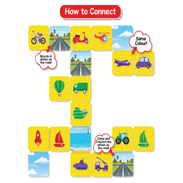 Skillmatics Connectors -54 Tiles-Kids Games-Skillmatics-Toycra