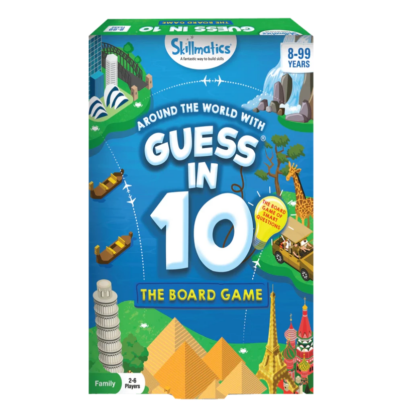 Skillmatics Guess In 10 Board Game - Around The World