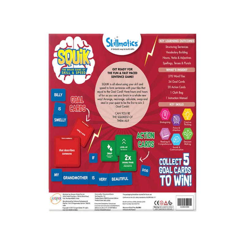 Skillmatics SQUIK Game