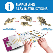 Skillmatics STEM Building Toy : Buildables Dinosaur x Robot