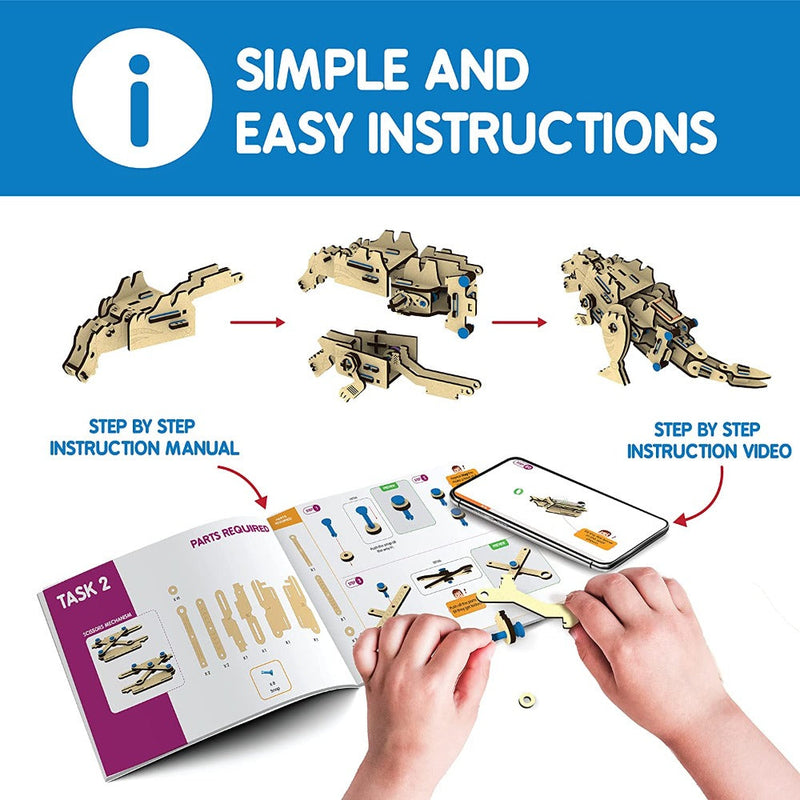 Skillmatics STEM Building Toy : Buildables Dinosaur x Robot