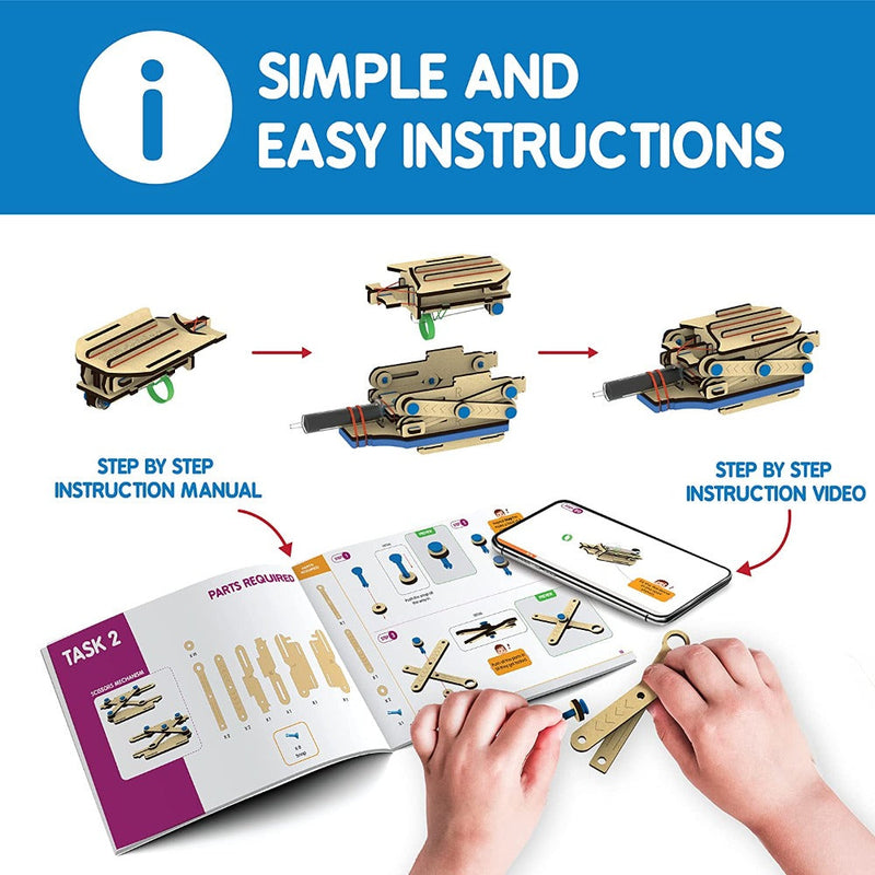 Skillmatics STEM Building Toy : Buildables Hydraulic Launcher