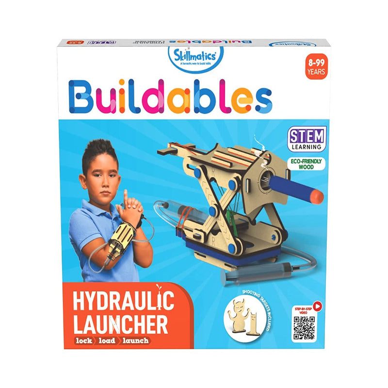Skillmatics STEM Building Toy : Buildables Hydraulic Launcher