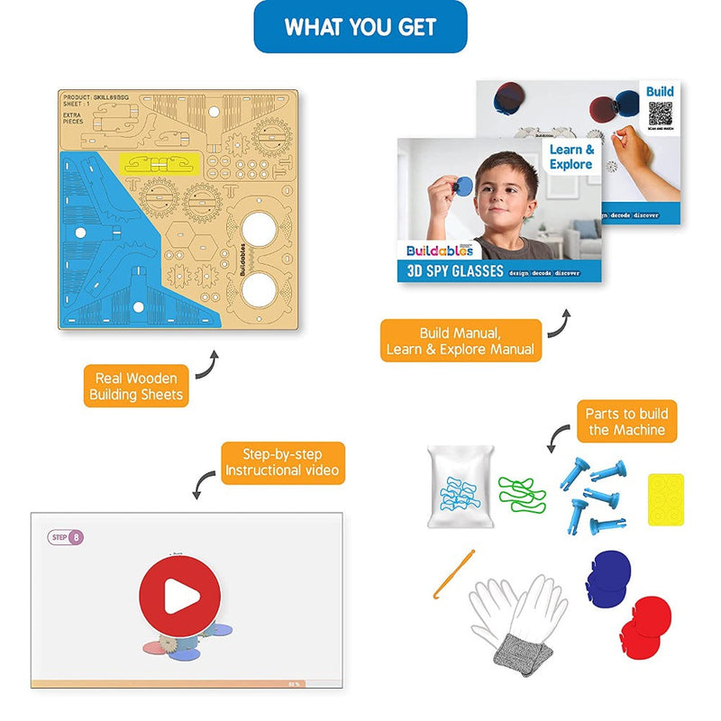 Skillmatics STEM Building Toy : Buildables Spy Glasses
