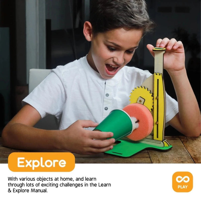 Skillmatics STEM Building Toy : Spin And Shine Machine