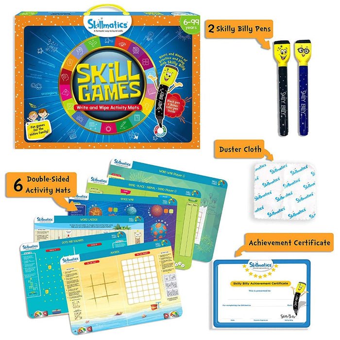 Skillmatics Write And Wipe Activity Mats-Learning & Education-Skillmatics-Toycra