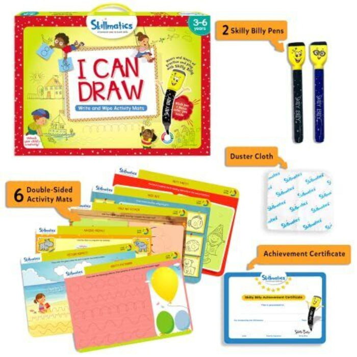 Skillmatics Write And Wipe Activity Mats-Learning & Education-Skillmatics-Toycra