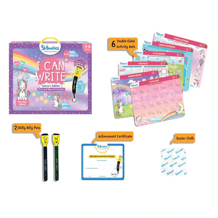 Skillmatics Write And Wipe Activity Mats-Learning & Education-Skillmatics-Toycra