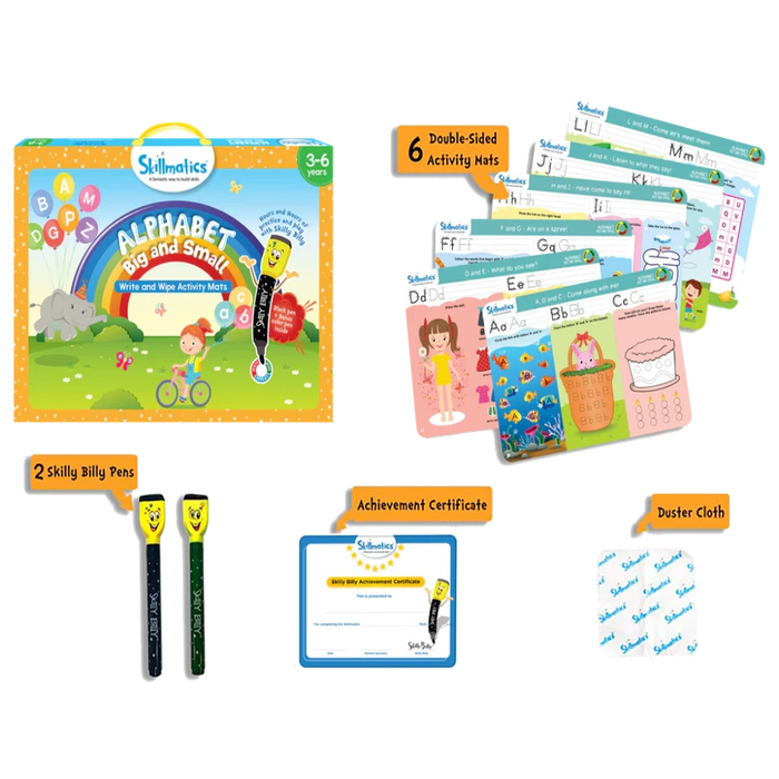 Skillmatics Write And Wipe Activity Mats-Learning & Education-Skillmatics-Toycra