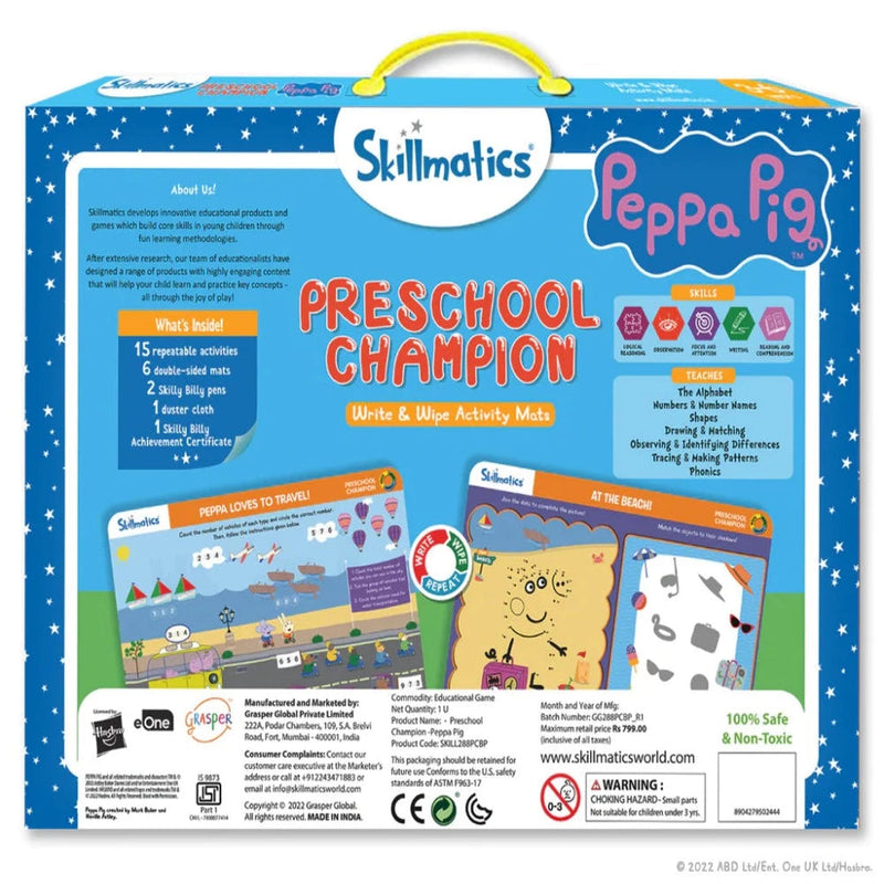 Skillmatics Write and Wipe Activity Mat