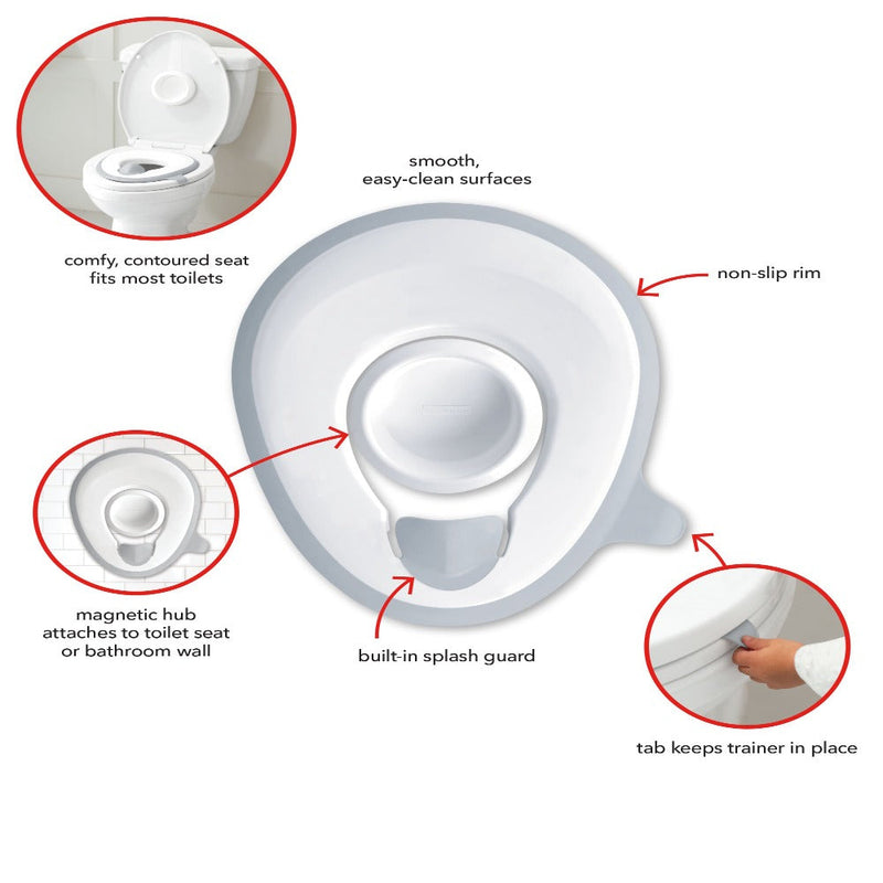 Skip Hop Easy-Store Toilet Trainer - White