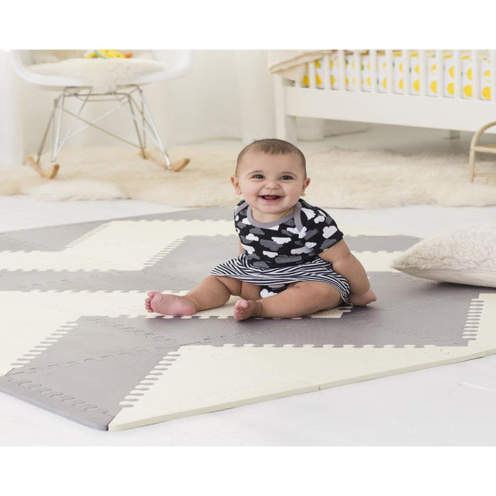 Grey Peach Skip Hop Geo Playmat Play Mat Skip Hop Play Tiles New