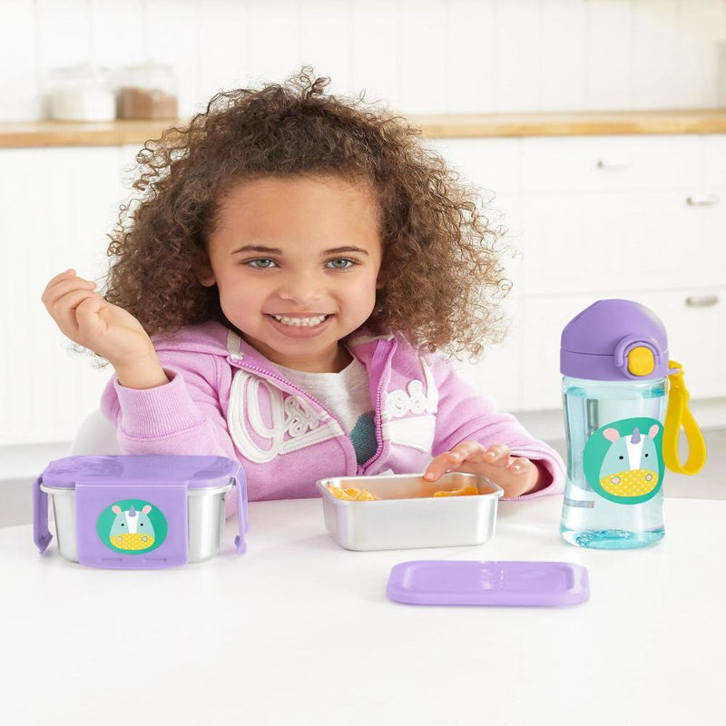 Skip Hop Zoo Stainless Steel Lunch Kit-LunchBox & Water Bottles-Skip Hop-Toycra