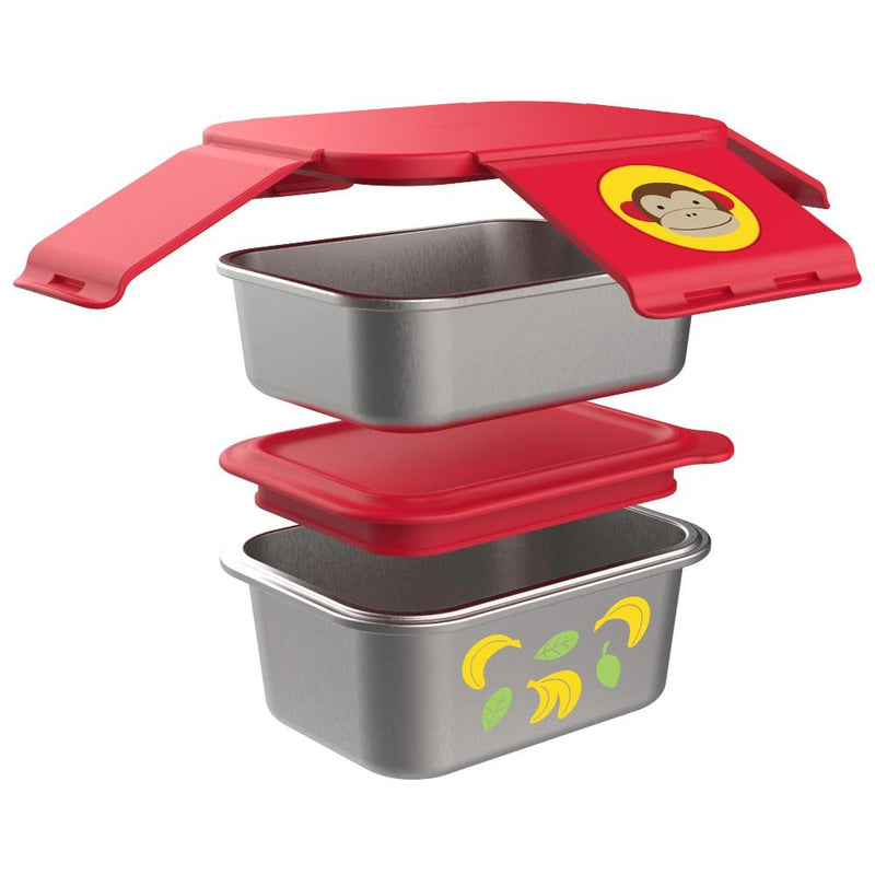 Skip Hop Zoo Stainless Steel Lunch Kit-LunchBox & Water Bottles-Skip Hop-Toycra