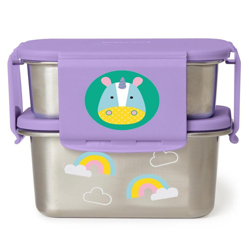 Skip Hop Zoo Stainless Steel Lunch Kit-LunchBox & Water Bottles-Skip Hop-Toycra