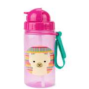 Skip Hop Zoo Straw Bottle with an Easy Grab Strap -13 Oz