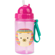 Skip Hop Zoo Straw Bottle with an Easy Grab Strap -13 Oz